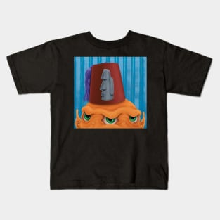 Tiki Fez #3 Kids T-Shirt